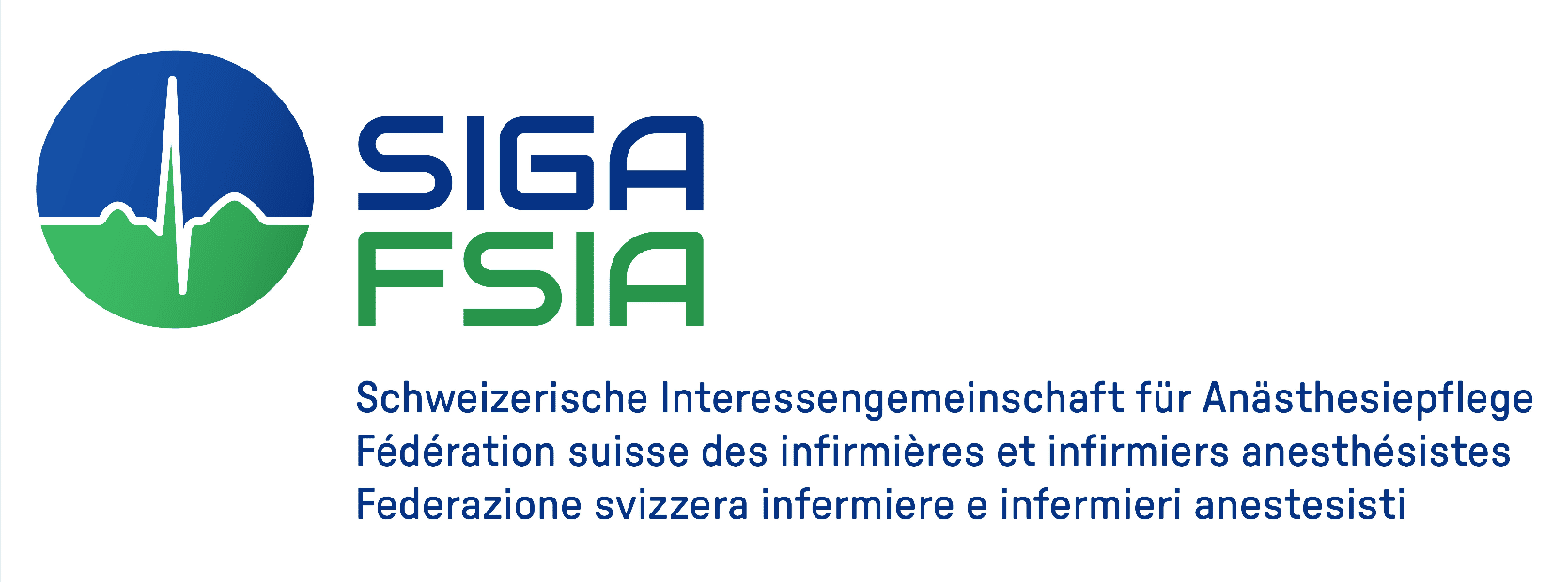Schweizerische Interessengemeinschaft für Anästhesiepflege (SIGA-FSIA).png Logo
