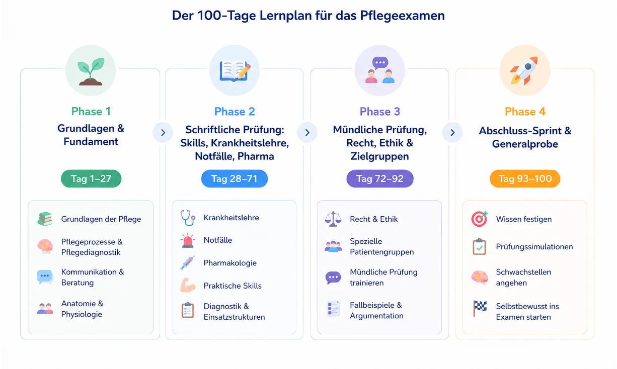 Der 100-Tage Lernplan (Pflegeexamen)