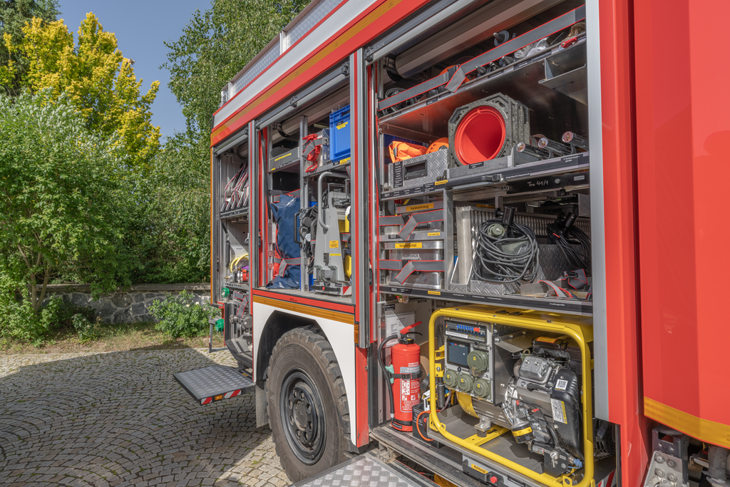 Feuerwehrfahrzeug beispielhafte Ausstattung