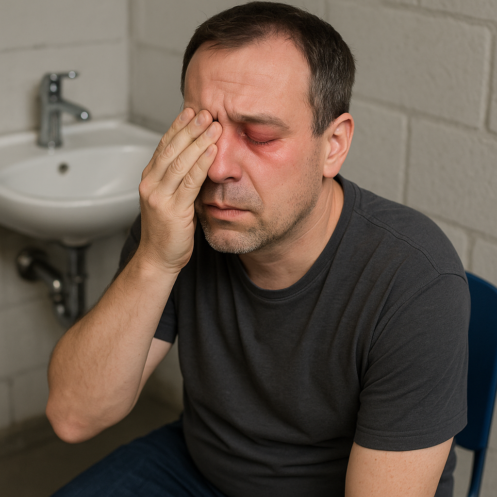 Verätzung der Augen mit Reinigungsmittel