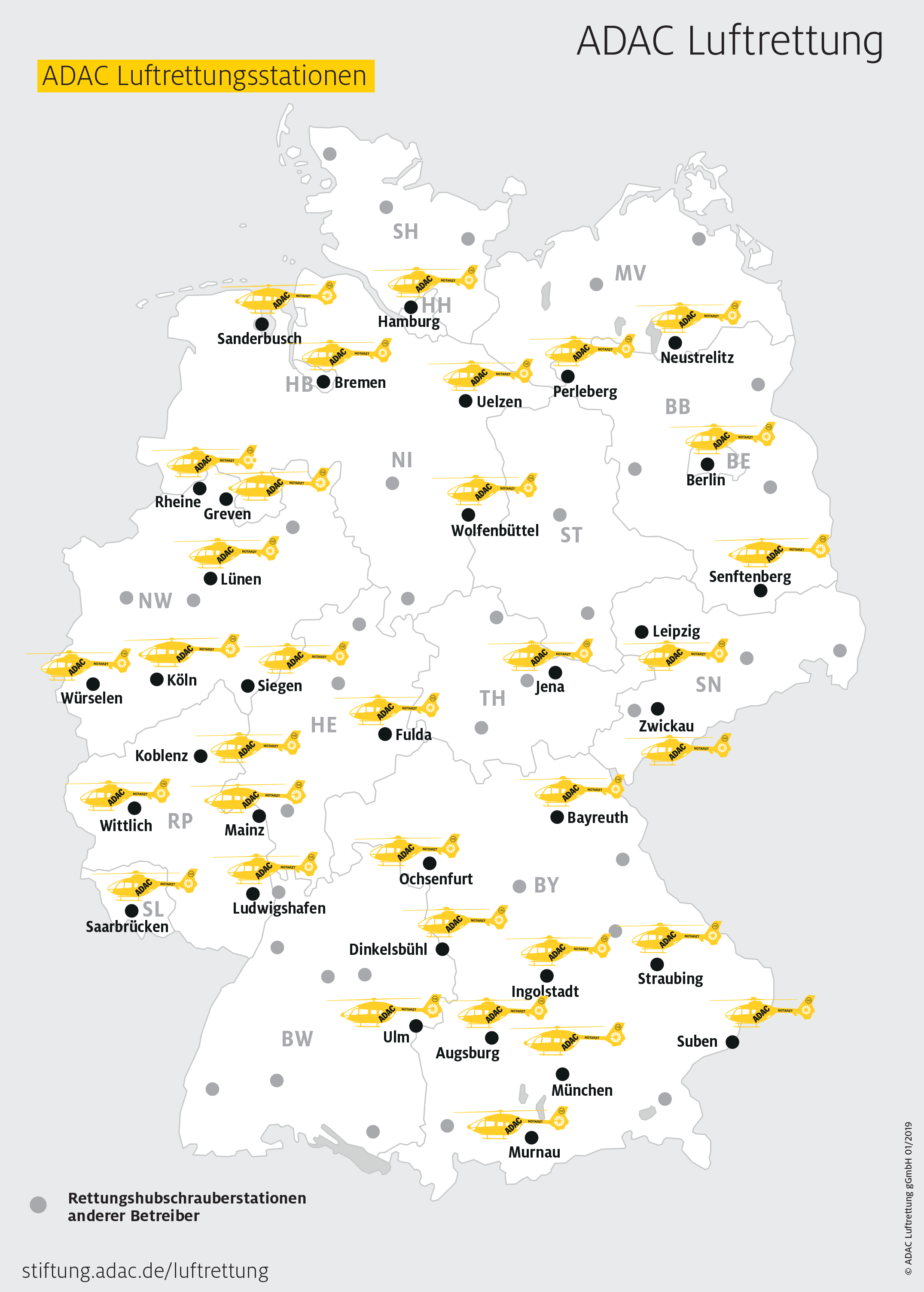 Luftrettungsstationen in Deutschland