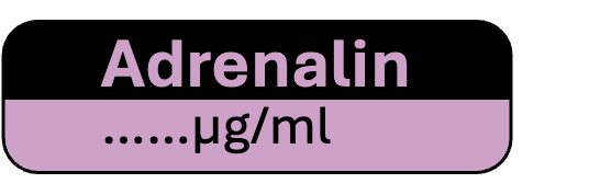 Etikett Adrenalin