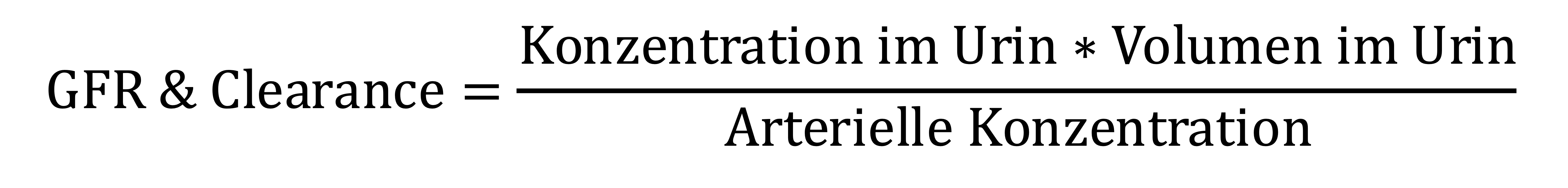 Glomeruläre Filtrationsrate (GFR)