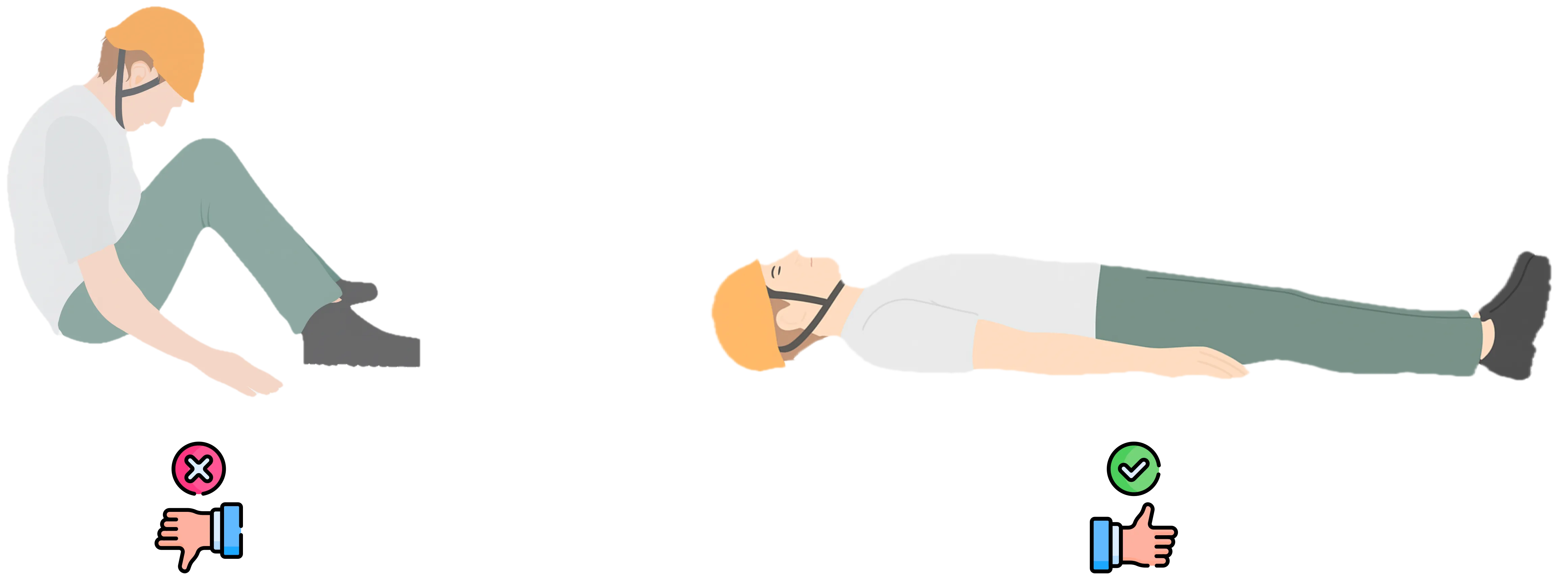 Lagerung nach Hängetrauma