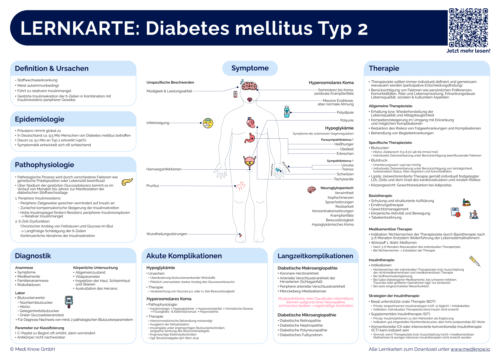 Lernkarte Diabetes mellitus Typ 2