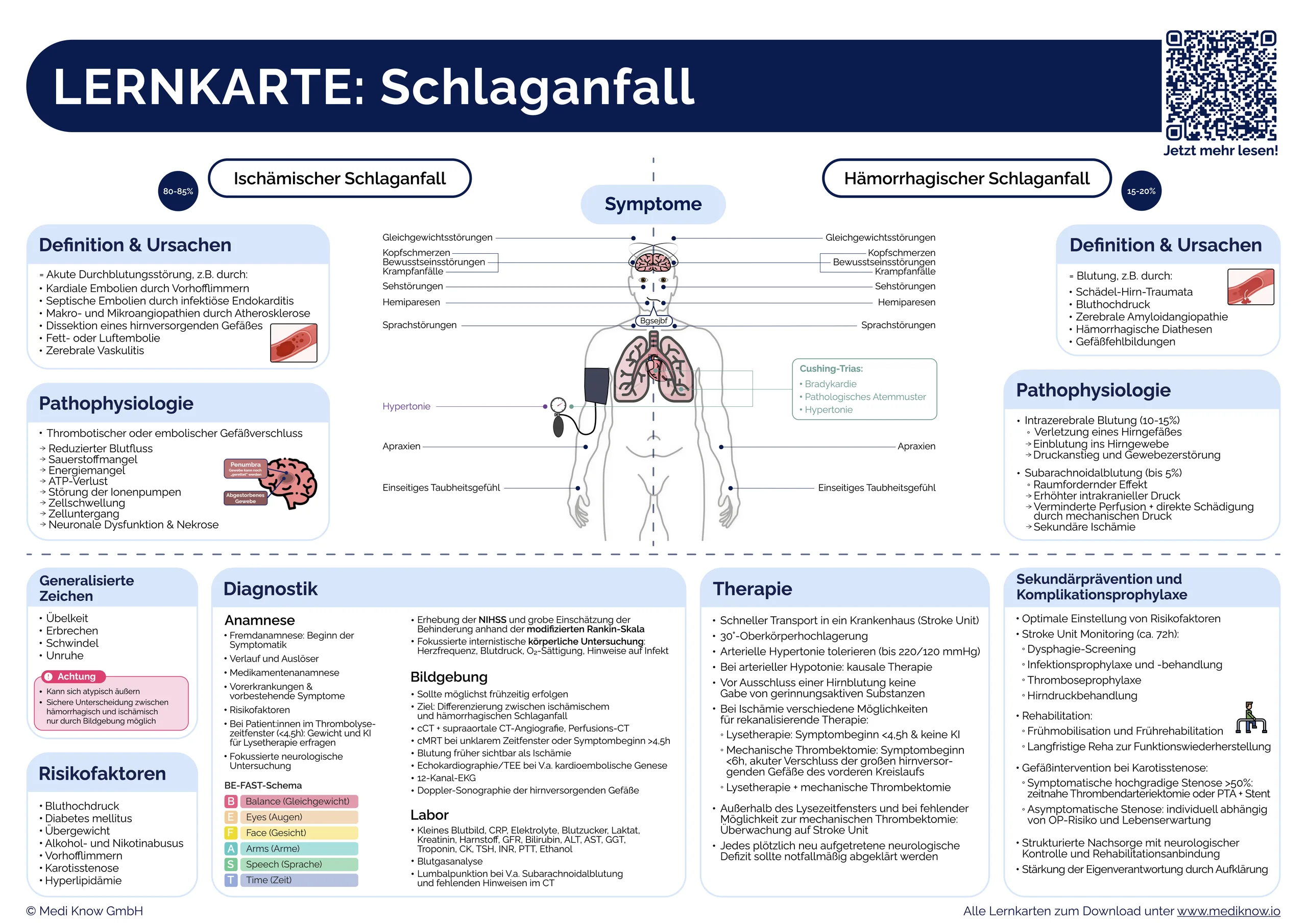Lernkarte: Schlaganfall