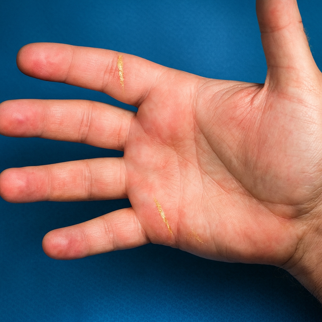 Oberflächliche Stromverletzung