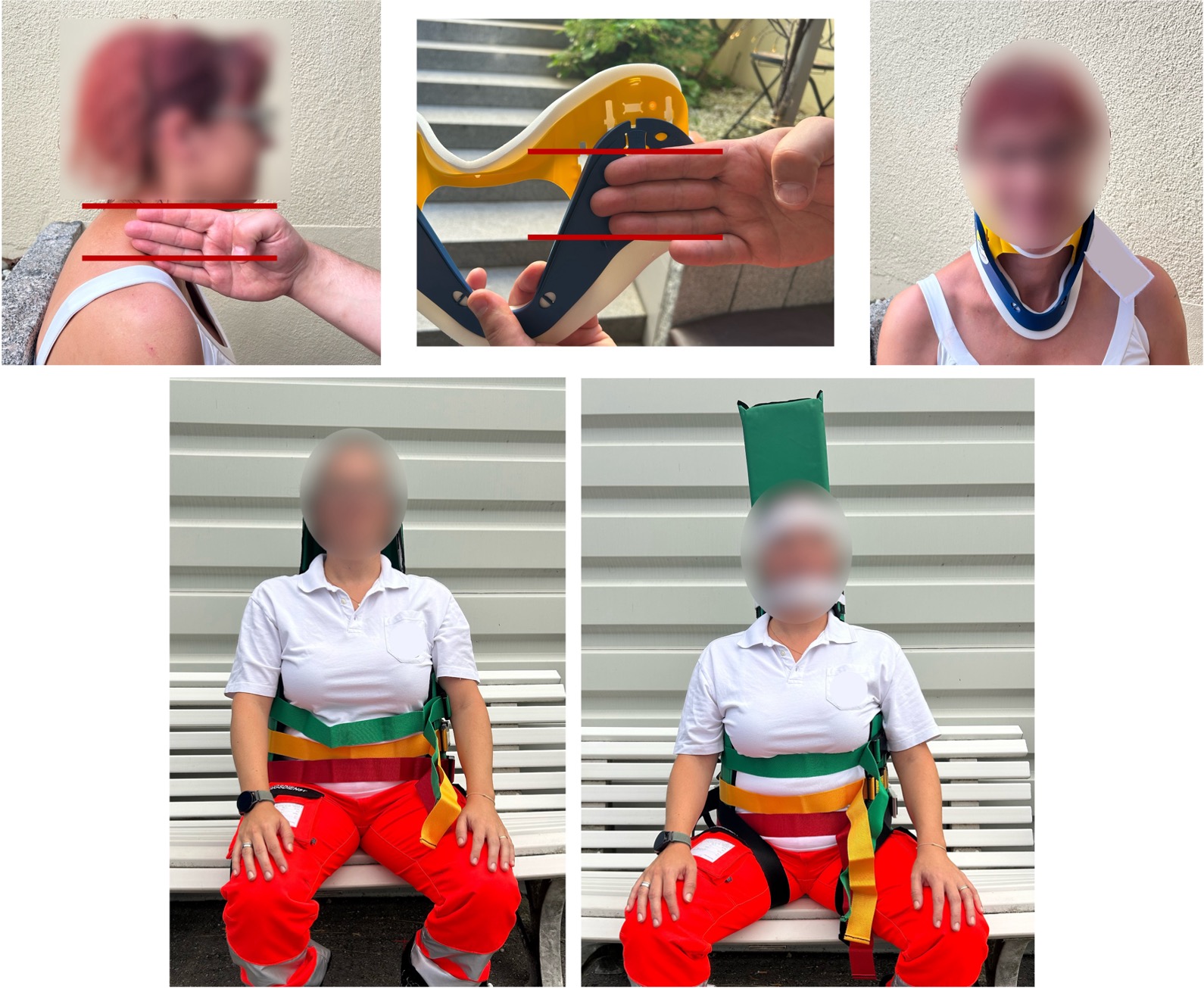 Immobilisation der Wirbelsäule