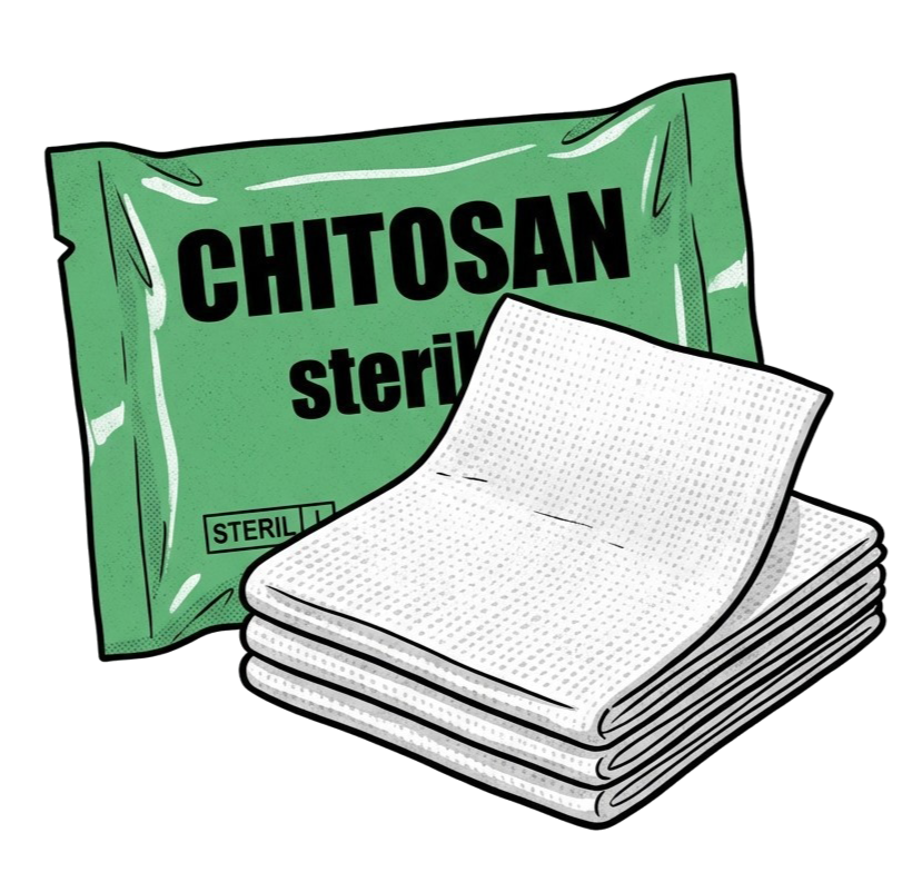 Sterile Chitosan-Wundgaze